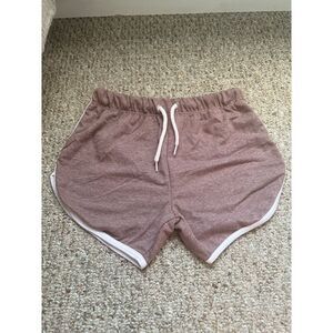 Sunsations Womens Youth‎ Large Cotton Blend Pink Beach Shorts